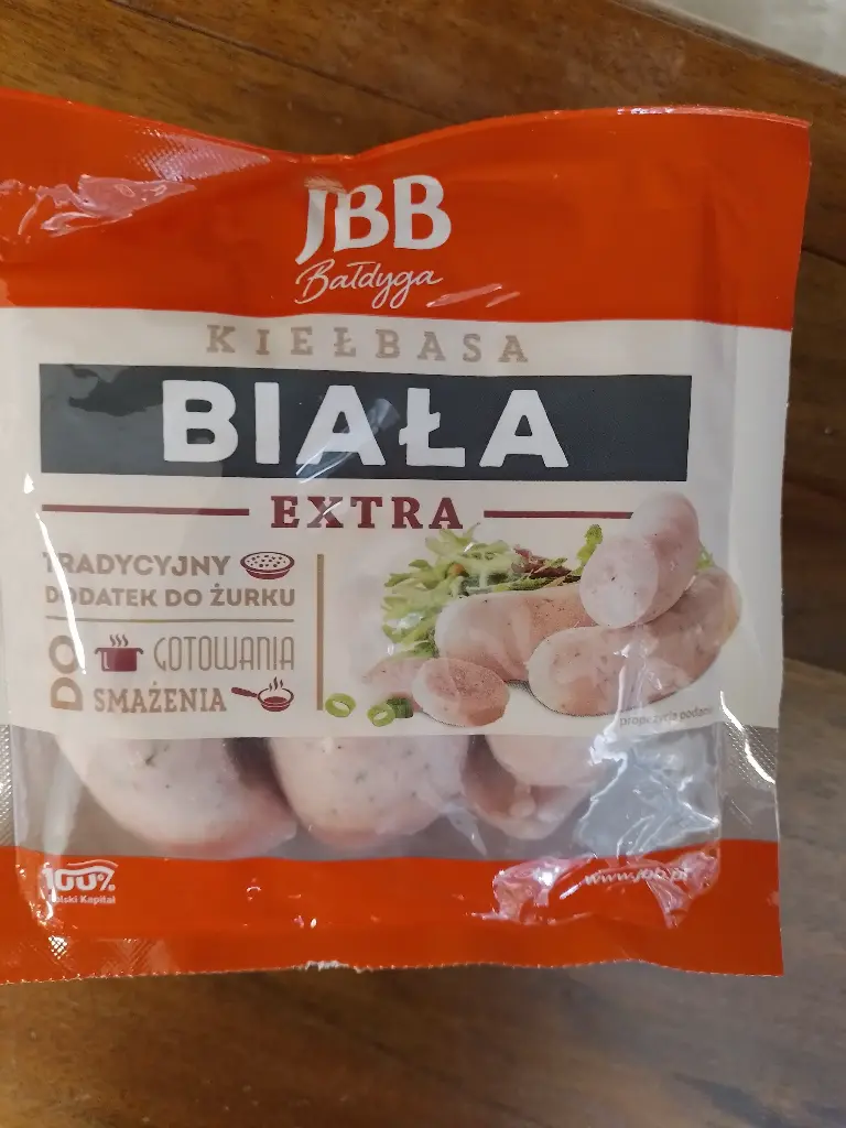 KIELBASA BIALA +/-500g - Saucisses de fête blanche