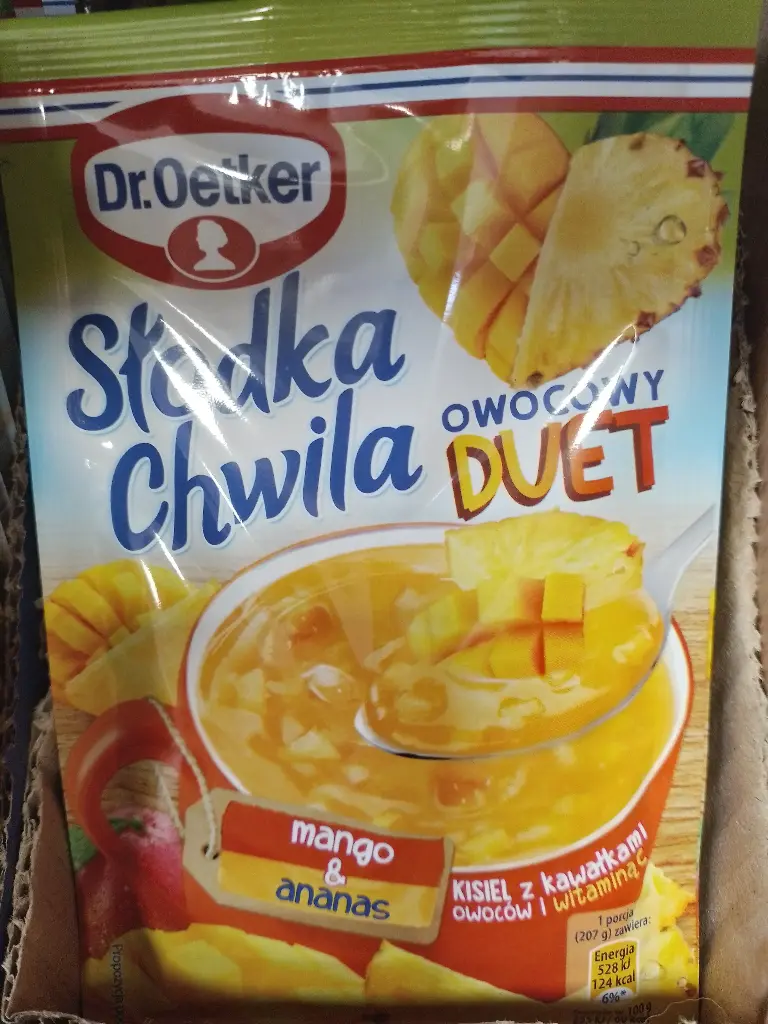 KISIEL MANGO - ANANAS SLODKA CHWILA- Desserts mangue - ananas instantané