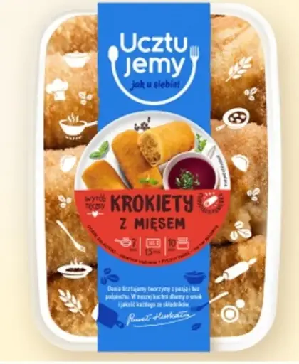 KROKIETY Z MIESEM UCZTUJEMY - Crepes pané avec viande fait à la main
